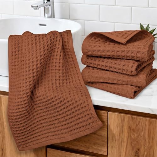 Jacquotha Waffle Hand Towels for Bathroom 5-Piece - Image 2