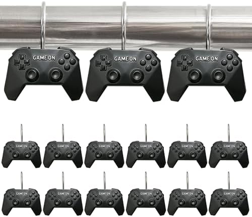 12 Pcs Game Theme Shower Curtain Hooks by Unknown