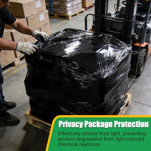 3 Pack Industrial Strength Black Stretch Wrap Film 12" x 1000 Ft 80 Gauge Thick - Image 6