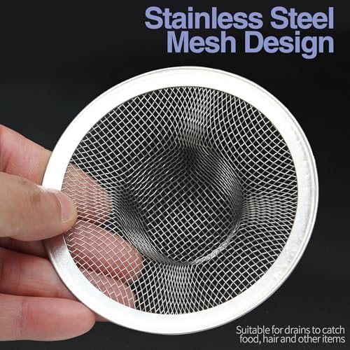 Piutouyar 2 Pack Stainless Steel Kitchen Sink Strainer, 3.5 Inch Diameter - Image 4
