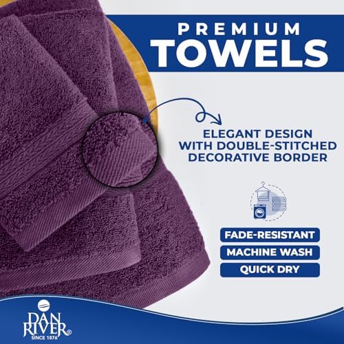 DAN RIVER 8 Piece Luxury Bath Towels - Image 6
