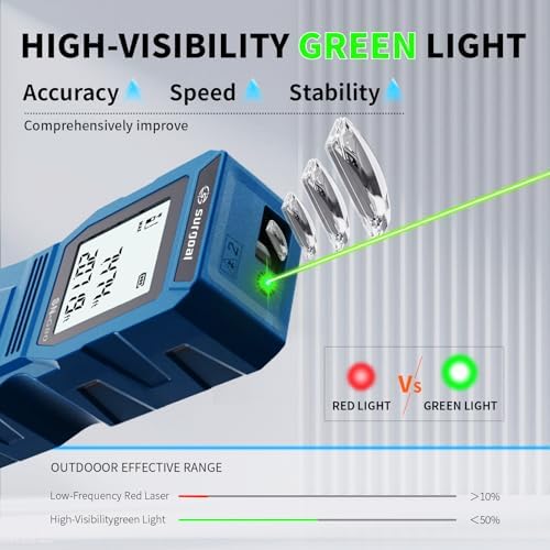 Mini Laser Measure wiht USB-C Rechargeable Pocket-Size Digital Tape 262FT - Image 3