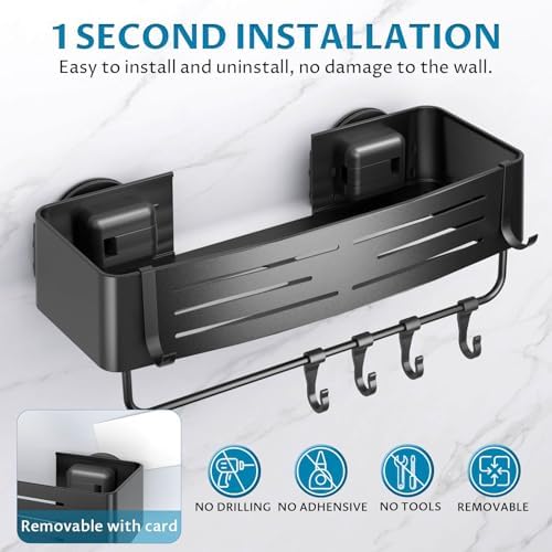 Onemake Shower Caddy Suction Cup, 2 Pack Shower Shelf - Image 6