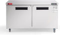 WESTLAKE 60" W Commercial Refrigerator Worktop Undercounter Refrigerator 14.8 Cu.ft Double Door Stainless Steel Counter Fan Cooling Refrigerator Food Prep Station for Restaurant, Bar