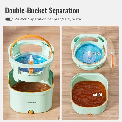 HoMettler Mop and Bucket Set | Spin Mop - Image 5