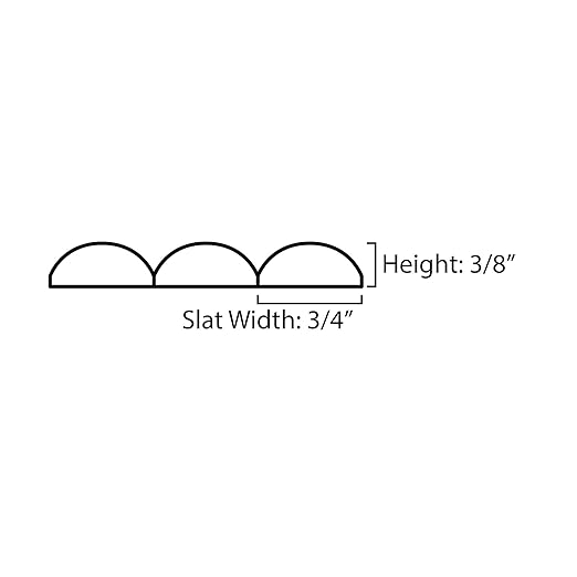 Architectural Products by Outwater 1' Wide x Nominal 4' High x 5/16' Thick Flexible Tambour Sheet, Maple