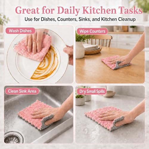 kimteny 12 Pack Dish Cloths for Washing Dishes - Image 7