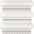 LLPJS 60 Pack Metal Curtain Rings by LLPJSCurtainRingsClipHooks