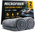 2 Pack Professional Large Microfiber Car Drying Towels, Microfiber Towels by Unknown