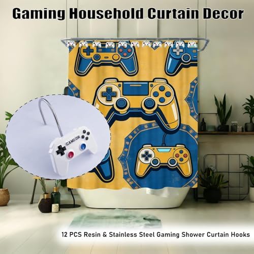 12 Pcs Game Theme Shower Curtain Hooks - Image 3