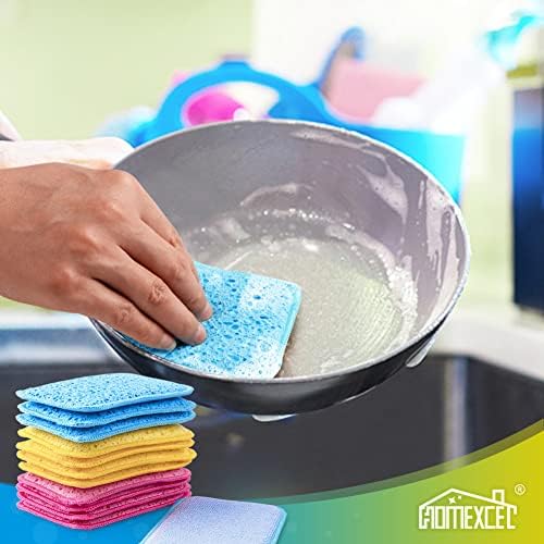 HOMEXCEL 12PK Scrub&Wipe Cloths, Dual-Sided Non-Scratch Sponges - Image 7