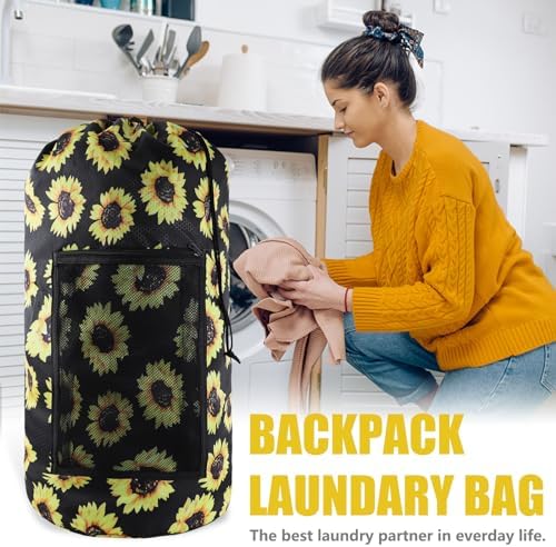 Olosar Laundry Bag Backpack, Dirty Clothes Travel Bag - Image 3