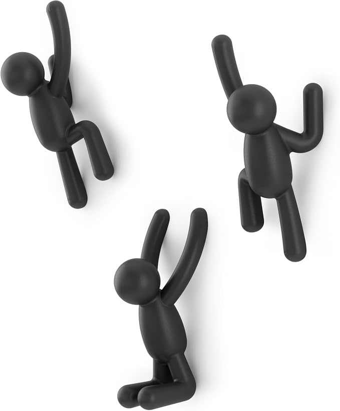 Umbra Buddy Wall Hooks, Decorative Wall Mount Coat Hooks, holds 5lbs per hook by Umbra