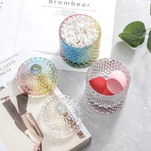 rejomiik 2 Pack Qtip Holder Apothecary Jars - Image 6