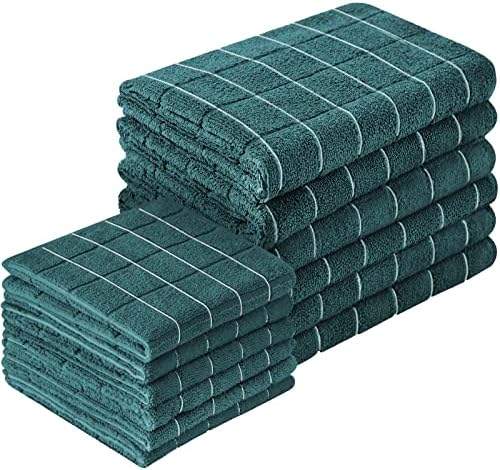 Puomue Microfiber Kitchen Towels and Dishcloths Set, 26 x 18 Inch and 12 x 12 by Puomue