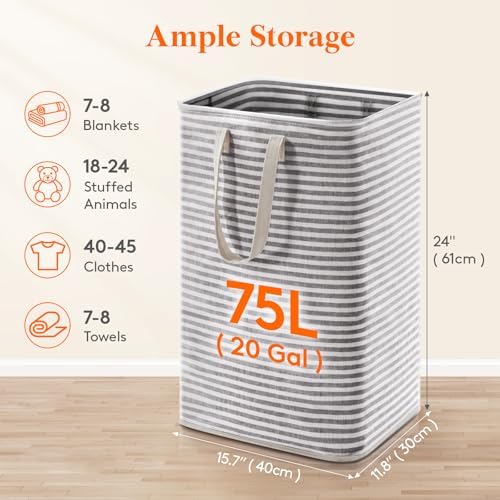 Lifewit 75L Large Collapsible Laundry Basket - Image 2