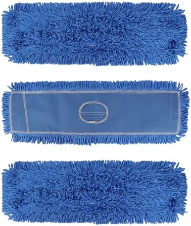 3 Pack 24 Inch Microfiber Dust Mop Head, Medium Washable Commercial Sweeper and by BeiLan