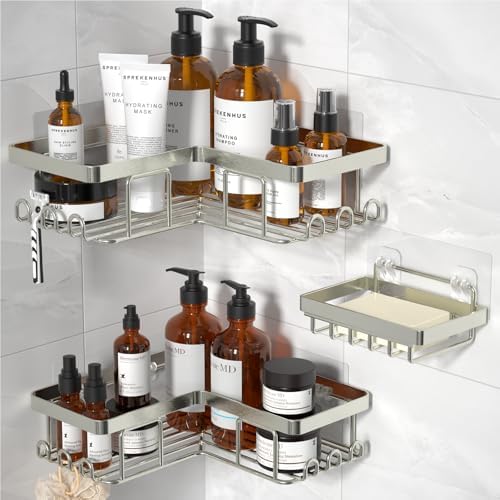 YASONIC Corner Shower Caddy, Rustproof Stainless Steel Bathroom Organizer by YASONIC