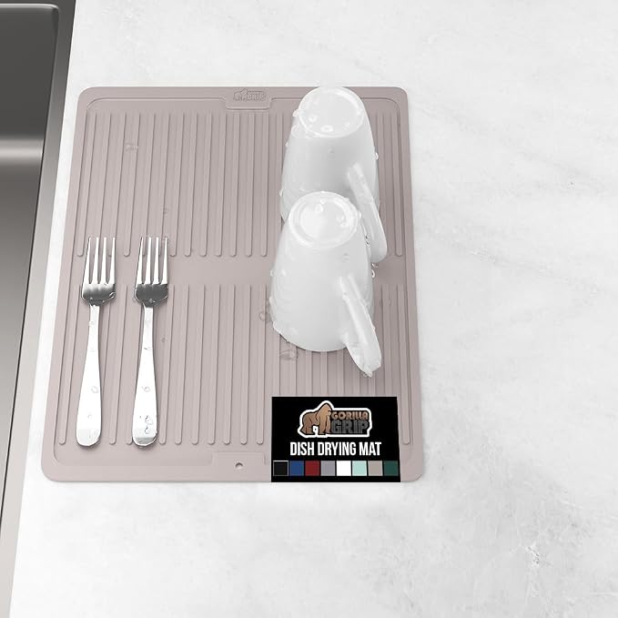 GORILLA GRIP 100% BPA-Free Patented Silicone Dish Drying Mat by Unknown