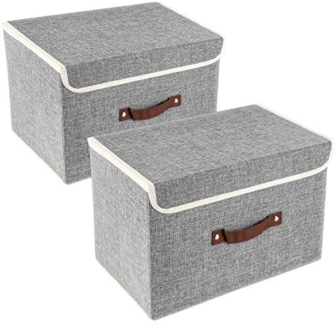 TYEERS Collapsible Storage Boxes, Washable Fabric Storage Bins by StorageOrganization