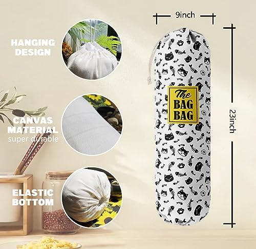 Grocery Bags Holder Organizer For Shopping Bags, Wall Mount Plastic Bags - Image 3