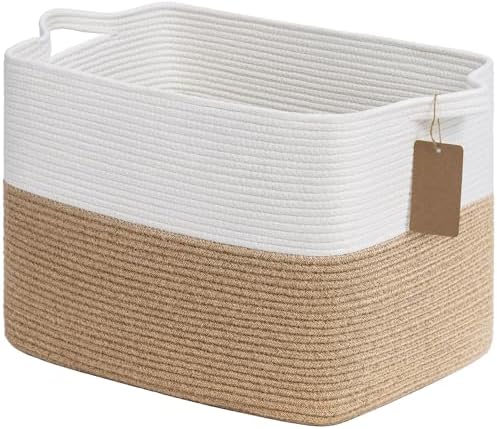 Goodpick 50L Large Woven Rope Storage Basket by Goodpick