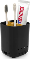 Toothbrush Holder with Bamboo Divider, Detachable by Scartink