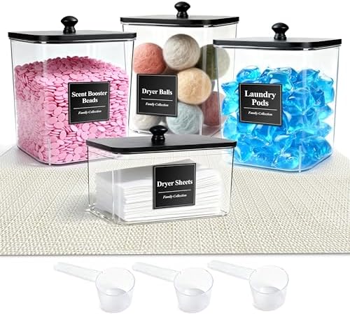 4 Pack Laundry Detergent Container Set - Image 6