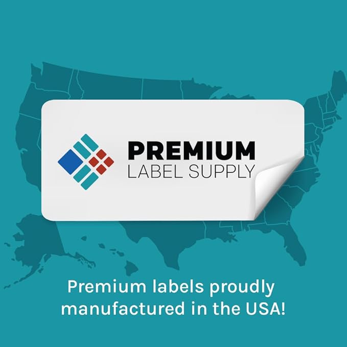 Premium Label Supply Waterproof White Return Address Sticker Labels – 1.75" x 0.667" – Inkjet Printers Only – (60 per Sheet), 500 Sheets - 30,000 Total Adhesive Labels
