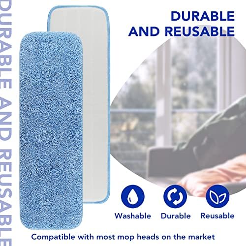 Replacement Microfiber Pad for Rubbermaid Commercial 18 Inch and 17 Inch Mop - Image 5