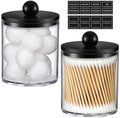 2 Pack Acrylic Qtip Holder Dispenser by AOZITA