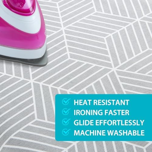 Seiritex Extra Wide Ironing Board Cover and Pad 18 x 54 inch Heat Reflective - Image 4