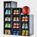 Stebopum 12 Pack Shoe Boxes Organizer, Magnetic Door Shoe Storage Boxes by Stebopum