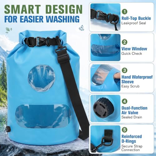 Saillong Portable Travel Washing Machine Bag & Retractable Clothesline - Image 4