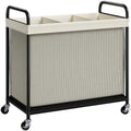 ELYKEN Laundry Hamper 3 Section, 120L Rolling Laundry Sorter by ELYKEN
