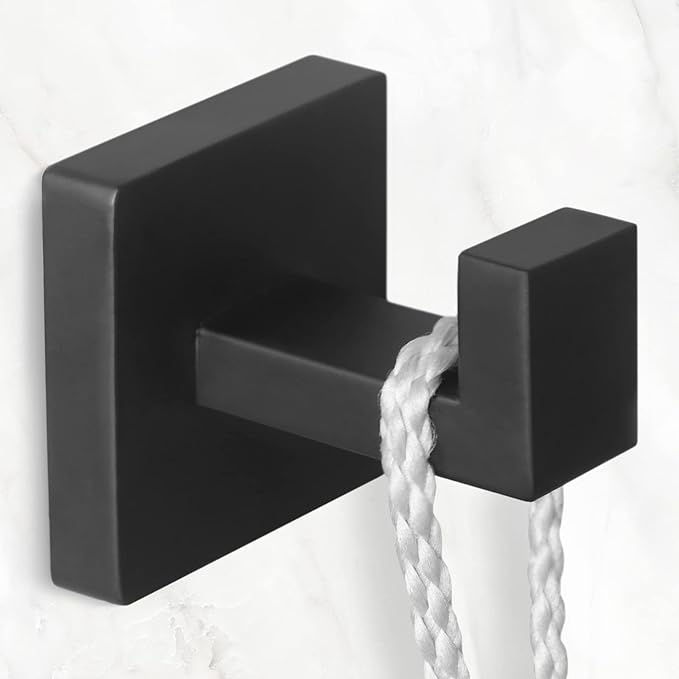 IBosins 8-Pack Towel Hooks Hand Towel Holder Bathroom Robe Hanger Coat Hook - Image 4