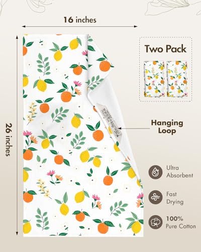 Miss Adola 2pcs Cotton Waffle Kitchen Towels - Image 4