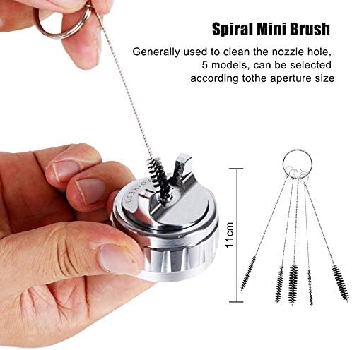 17pcs Multi-Purpose Spray Gun Cleaning Kit, Nylon Brushes Paint Gun Cleaning - Image 6