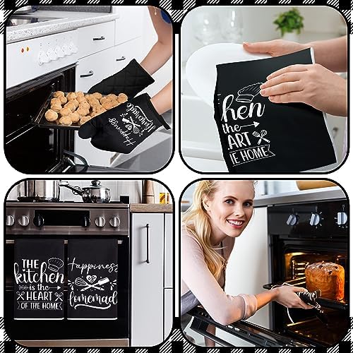 Sratte 6 Pcs Black Kitchen Decor Accessories Set - Image 6
