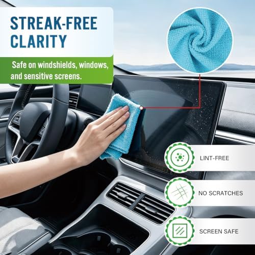 GLIMGLINT Microfiber Cleaning Cloth 120 Pack, Reusable Paper Towels 11 x 9 - Image 6