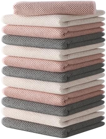 12Pack Barista Towels, Barista Microfiber Cloths, Coffee Cleaning Accessories by Cnyobvi