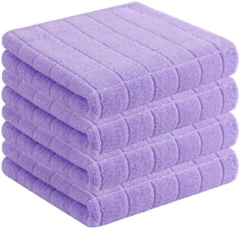 Homaxy 100% Cotton Terry Kitchen Towels, 4 Pack by Homaxy