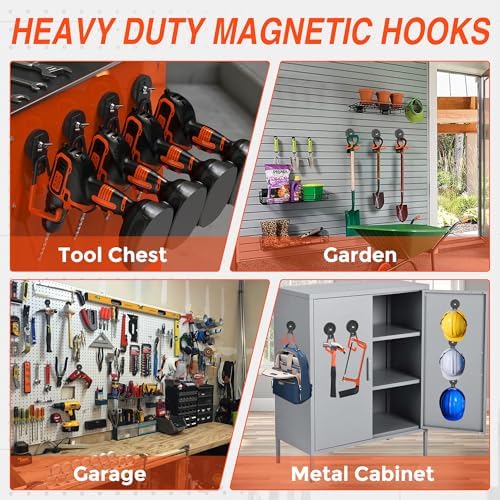 Extra Strong Magnetic Hooks for Hanging Heavy Duty, 2.6in Large Industrial - Image 6