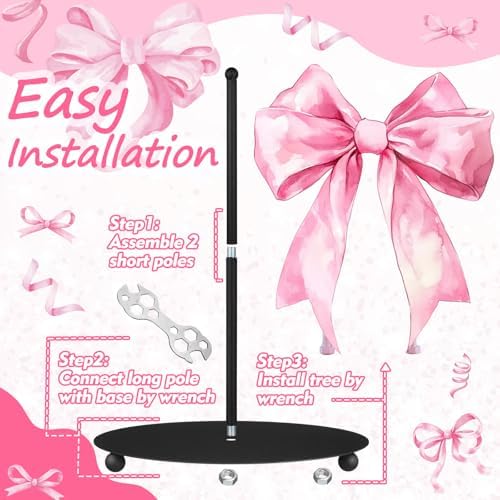 MorningRo Pink Bow Paper Towel Holder Pink Countertop Kitchen Decor and - Image 2