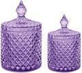 2 Pack Glass Qtip Holder, Apothecary Jars by FLORY