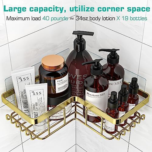 YASONIC Corner Shower Caddy, Rustproof Stainless Steel Shower Organizer - Image 2