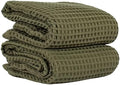 PÜSKÜL Natural 100% Turkish Cotton Waffle Bath Towels Set of 2, Extra-Large by P%C3%BCsk%C3%BClTextile