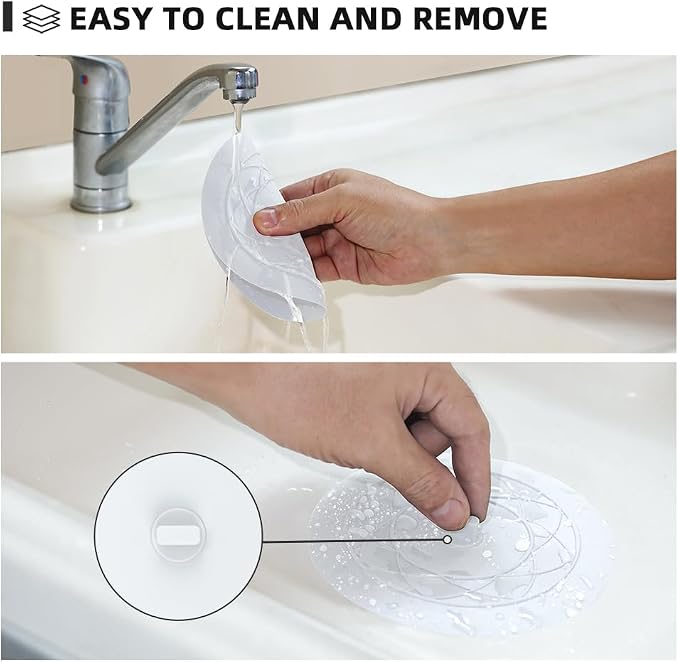 Tub Stopper 2PCS, Bathtub Drain Stopper, 6 inches Bathtub Tub Drain Cover - Image 3