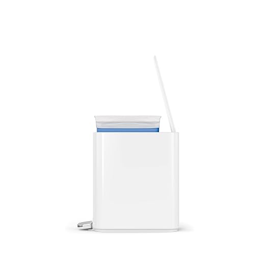 simplehuman Slim Step Can, 5L / 1.3 Gallon Compact Bathroom Trash Can, Liner - Image 2