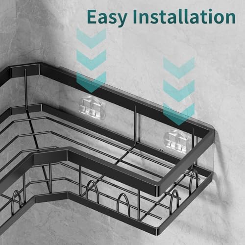 Corner Shower Caddy 3 Pack, Wall Mounted Stainless Steel Bathroom Organizer - Image 6